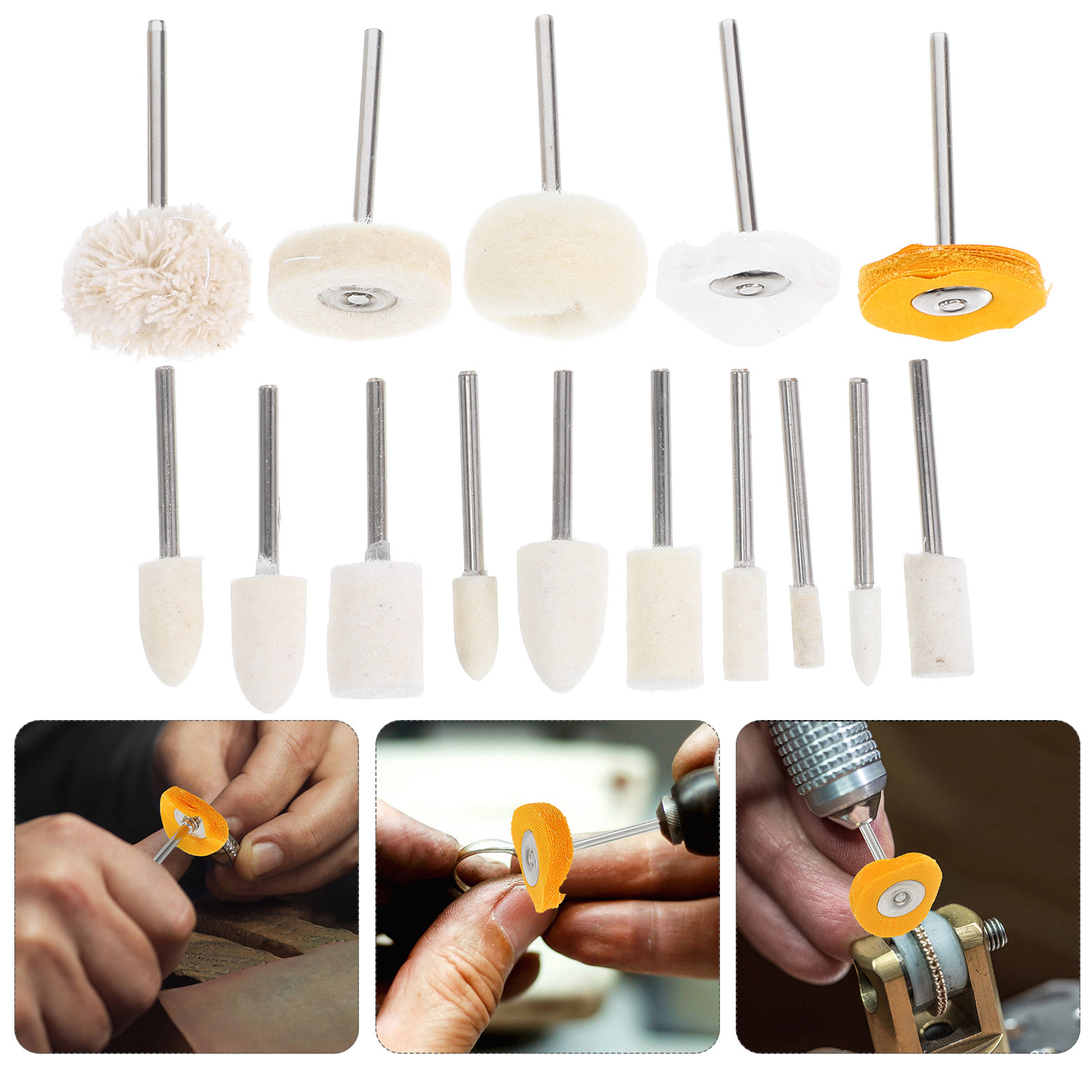 Rotary Tool Kit - 50 قطعة من عجلات التلميع الصغيرة