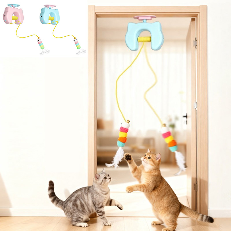 Power Tools Cat - لعبة قطط كهربائية مع حبلين، لعبة