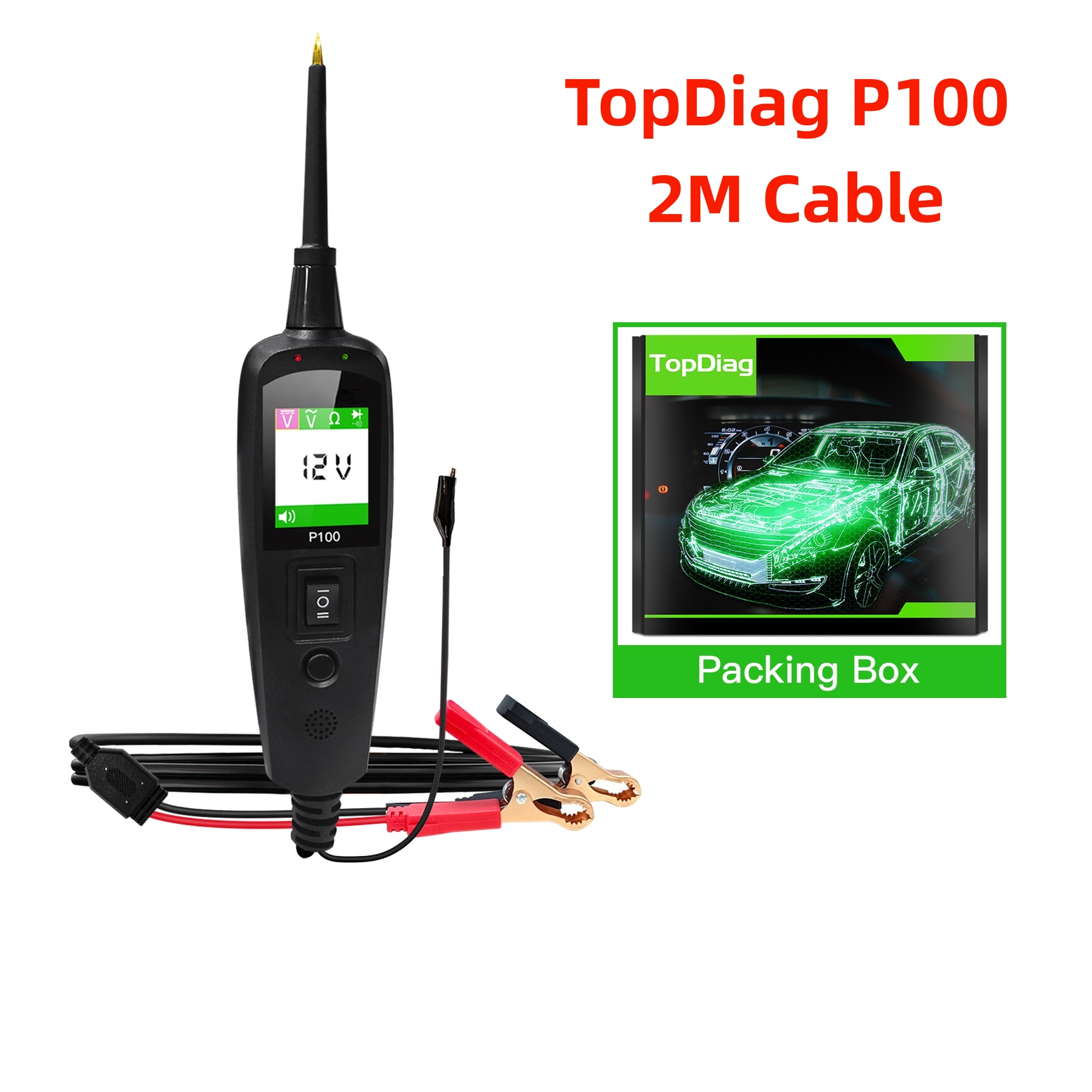 Power Tools Automotive - جهاز TopDiag P100 2M لفحص الدوائر