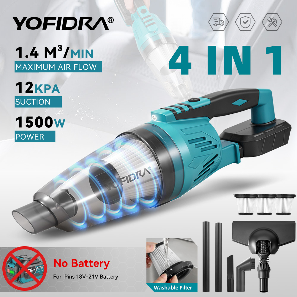 Power Tools Automotive - YOFIDRA 1500 واط 12KPA مكنسة كهربائية