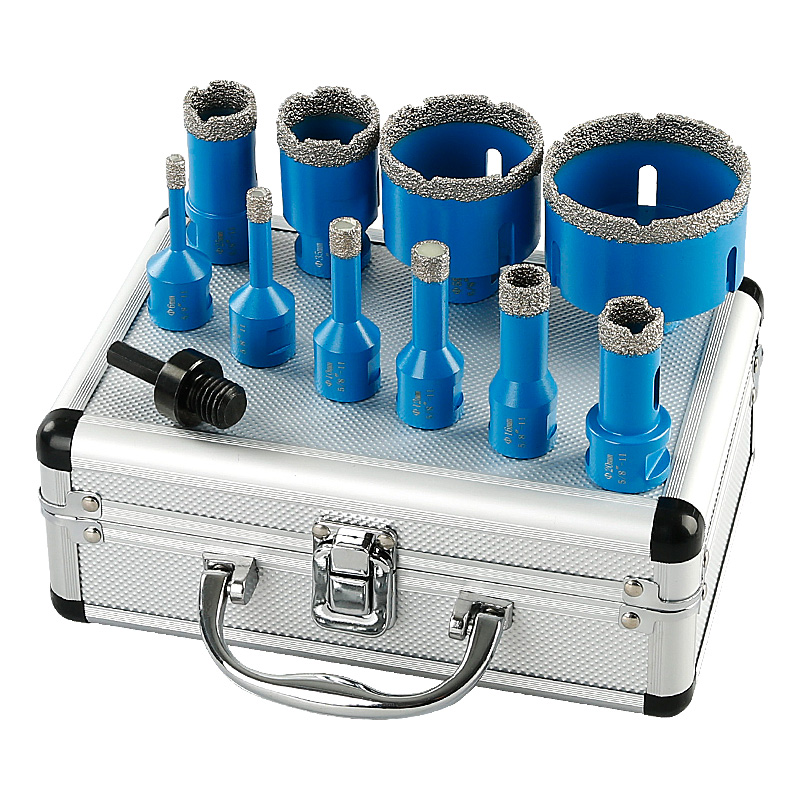 Power Tools Construction - LOZLIN 10 قطع مجموعة مثاقب ماسية