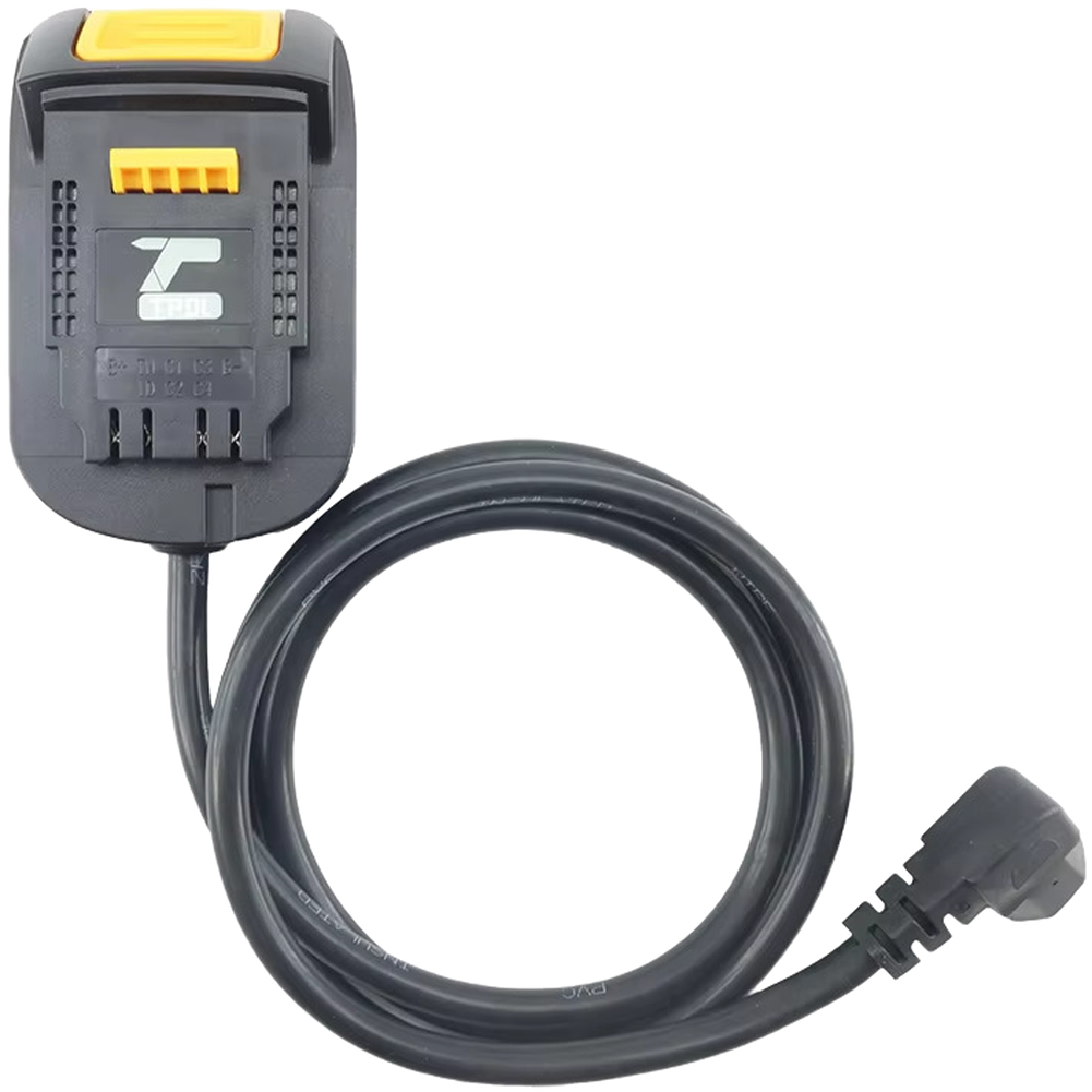 Power Tools Yellow Brand - كابل محول بطارية أصفر بطول 1.5