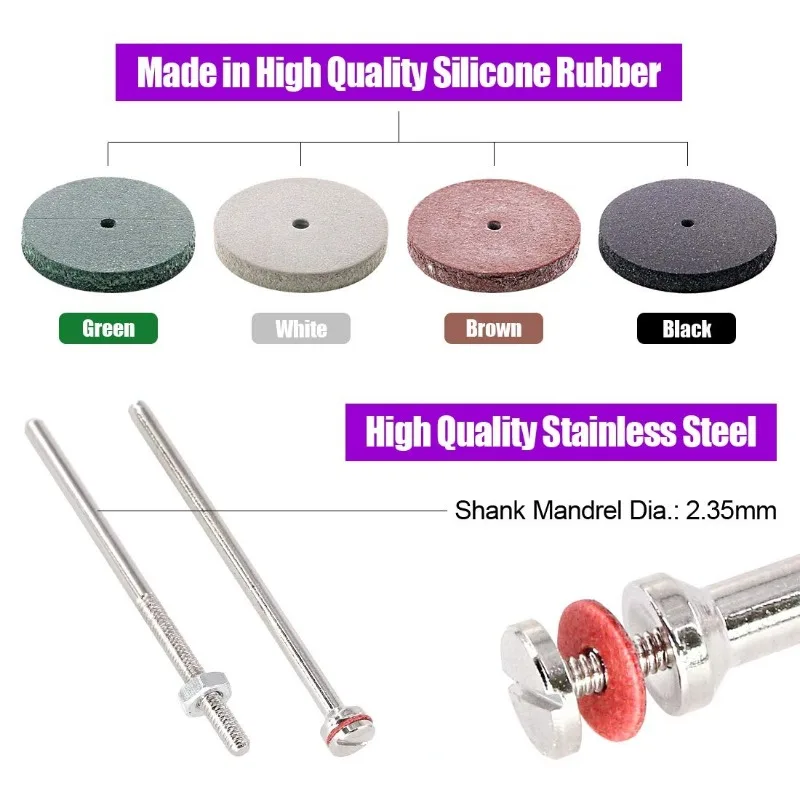 42 قطعة مجموعة عجلات تلميع 40  - مراجعة Rotary Tool Kit وسعره