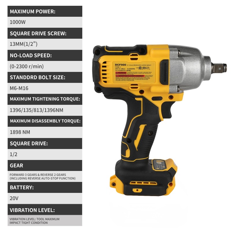 مفتاح ربط طرق لاسلكي بدون فرشا - مراجعة Power Tools Construction وسعره