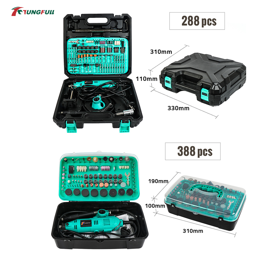 طقم أدوات دوارة من TUNGFULL مع - مراجعة Rotary Tool Kit وسعره