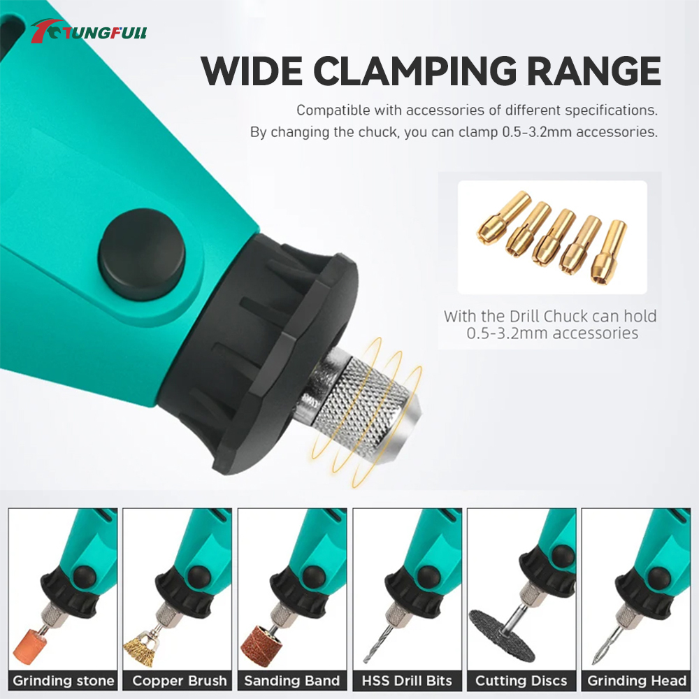 طقم أدوات دوارة من TUNGFULL مع - مراجعة Rotary Tool Kit وسعره
