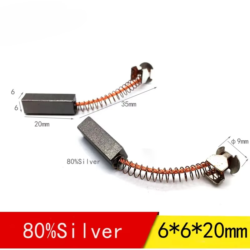 UL94V-0 60-90% فرش كربون فضية  - مراجعة Power Tools Carbon Brush وسعره