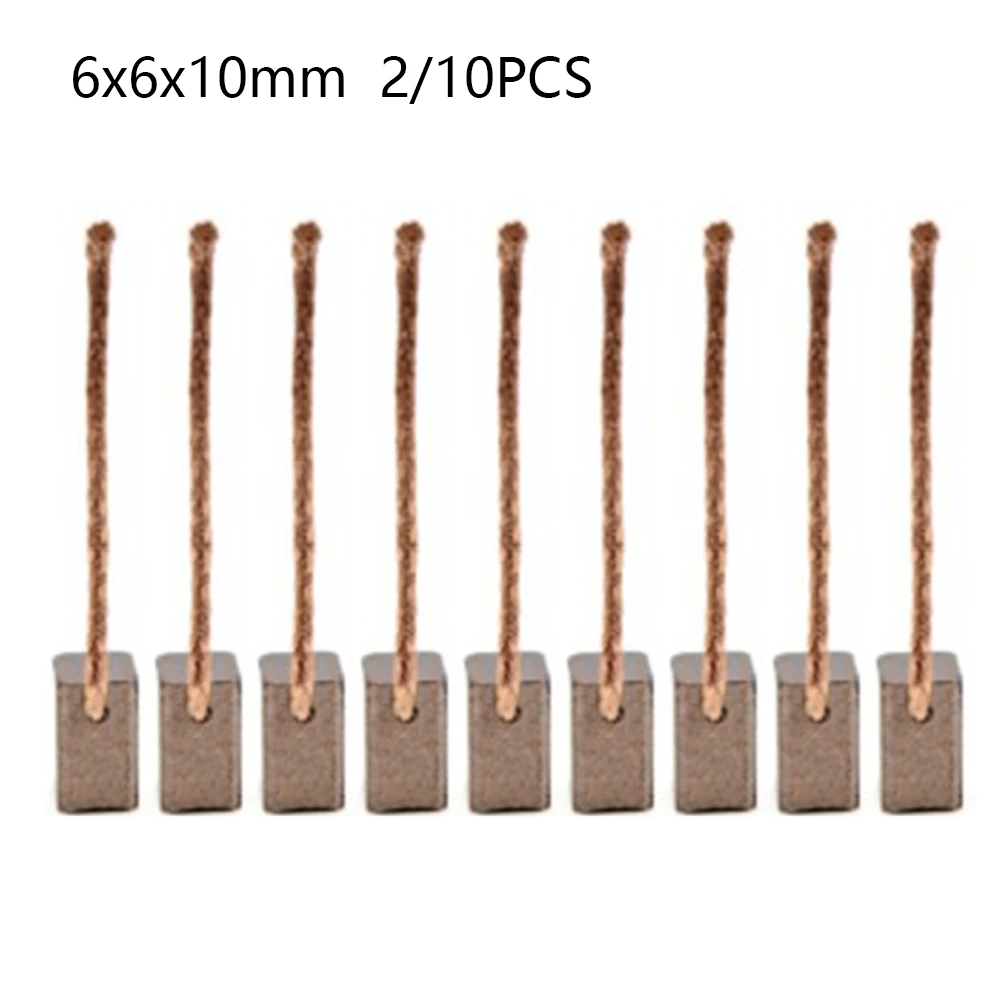 2 × 10 قطع فرشاة كربونية 6x6x1 - مراجعة Power Tools Carbon Brush وسعره